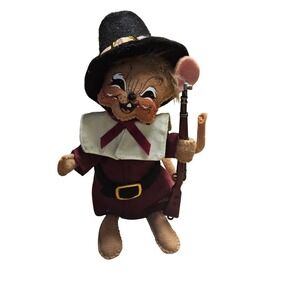 Annalee 6" Pilgrim Boy Hunting Mouse with Rifle 2021 Thanksgiving 361121 NWT‎
